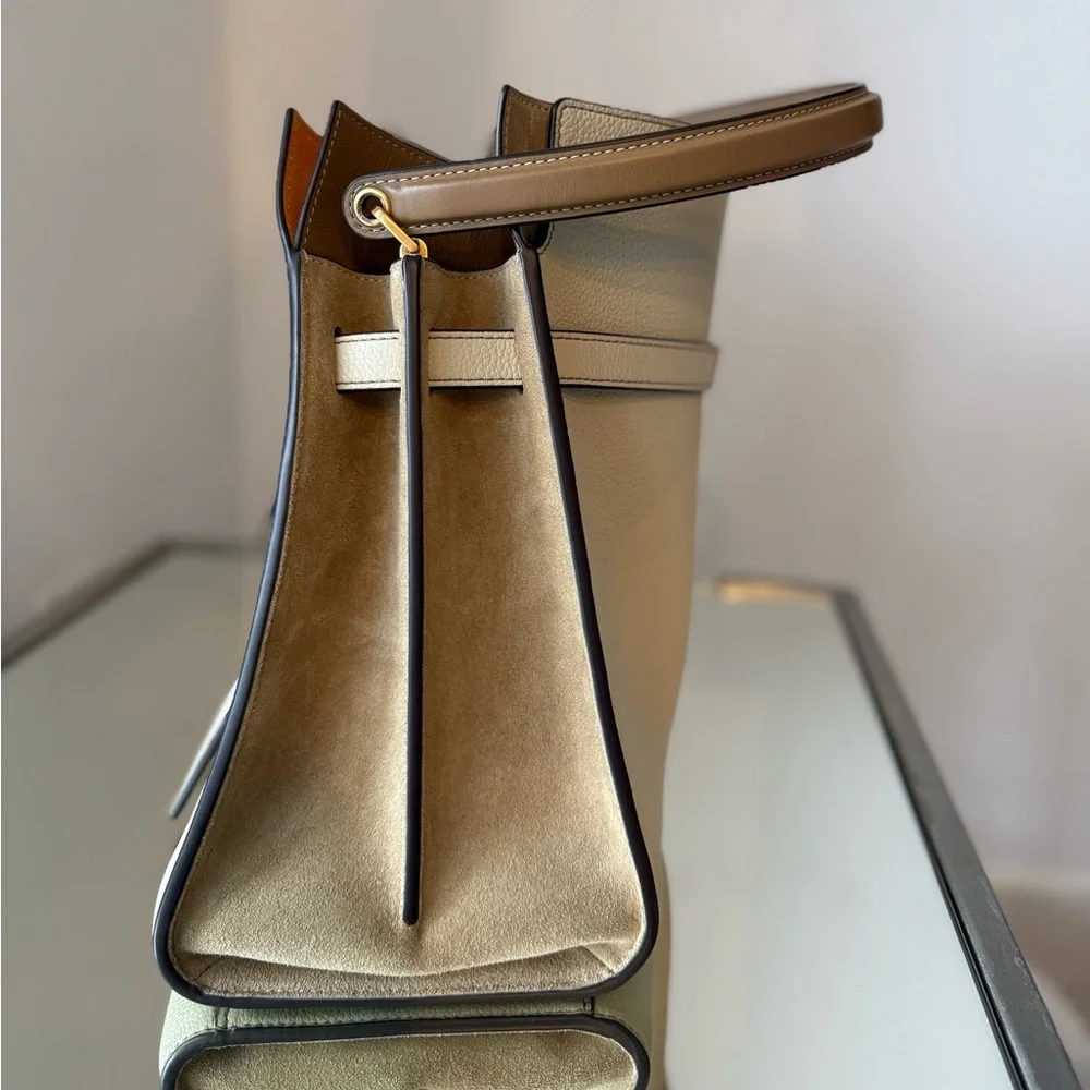 Tory Burch Lee Radziwill Pebbled Leather Double Bag $1,320